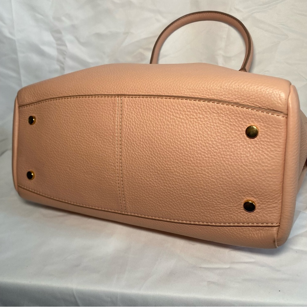 Cole Haan Dorset Leather Satchel Pink With Gold Hardwares Missing Long Strap - Picture 8 of 16